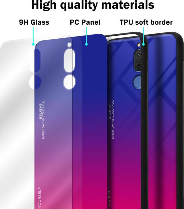 Image du produit Cadorabo Couverture en verre TPU 2 couleurs (Mate 10 Lite)