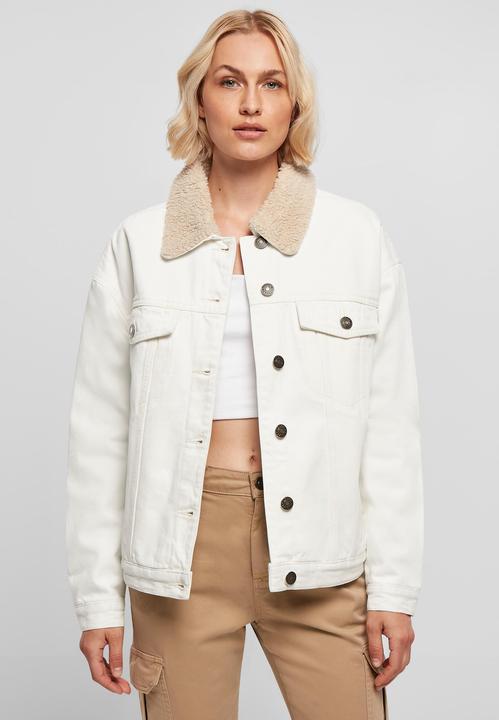 Produktbild Urban Classics Ladies Oversized Sherpa Denim Jacket - 19395 (4XL)