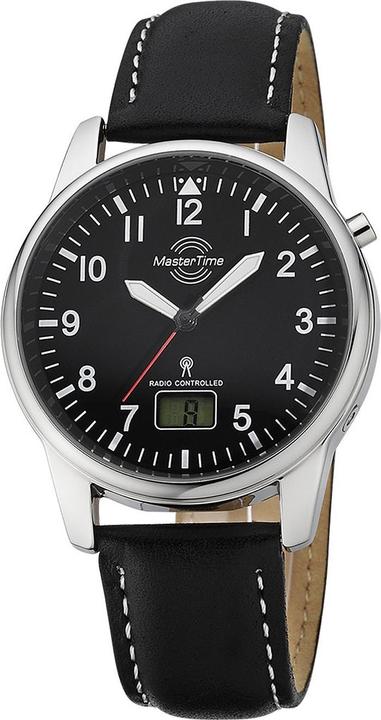 Master Time MTGA-10715-61L Funk Basic Series Herren 41mm 3ATM (Funkuhr, Digitaluhr, Analoguhr, 41 mm)
