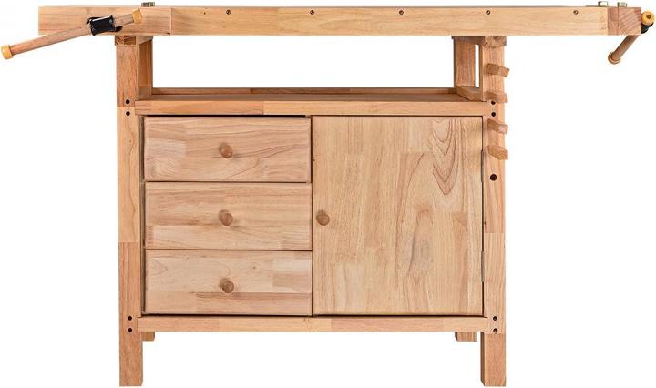 Immagine prodotto Dema Banco di piallatura Banco di lavoro in legno massiccio 125x50x85cm (50 cm, 125 cm)