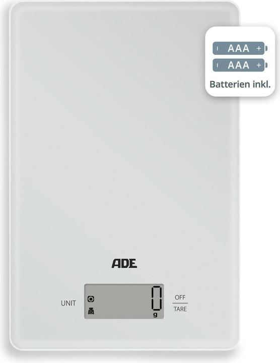 Actual product image ADE Kitchen scales Julia light grey