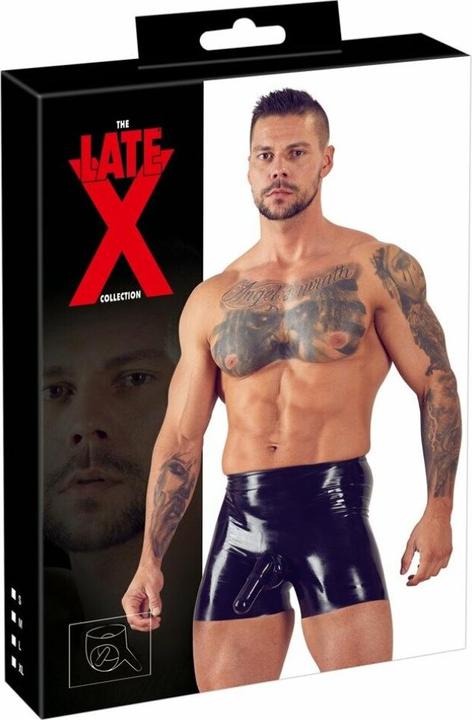 Actual product image LateX Toys Pants with penis sheath and anal condom (XL)