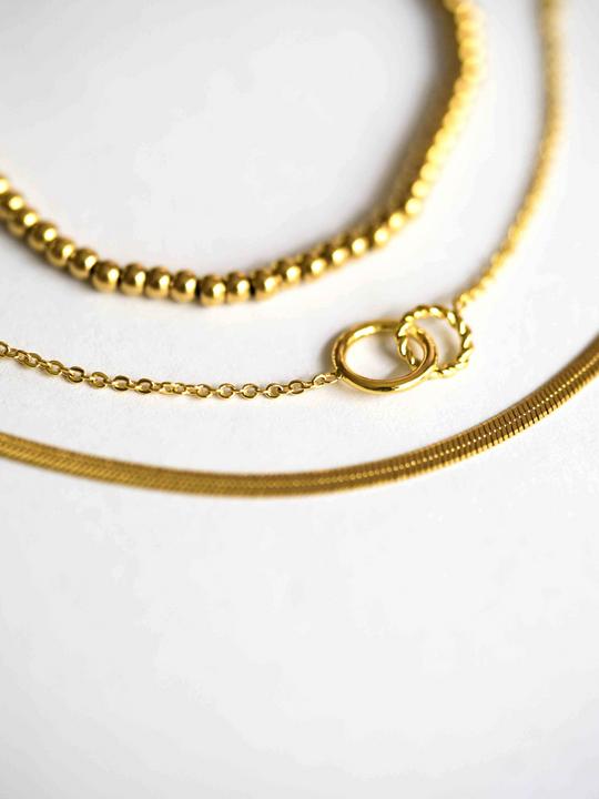 Image du produit Tara Style Everyday Classics Bracelet-jonc - Ensemble de bijoux de bras (waterproof) (100% résistant à l'eau, Acier inoxydable 18k plaqué or)
