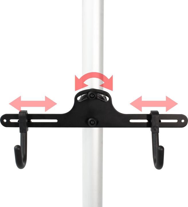 Immagine prodotto Wiltec Portabici telescopico 2 biciclette 160-340cm 40kg sistema di sospensione stand