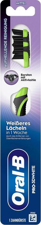 Image du produit Oral-B Pro-3DWhite Aktivkohle 40 Medium Handzahnbürste (Moyen)