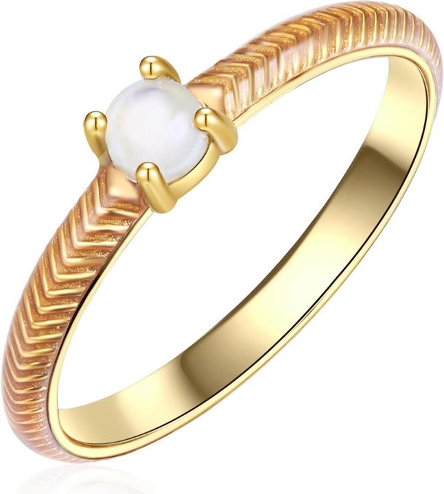 Glanzstücke München Damen Sterling Silber Mondstein gelbgold - 28995