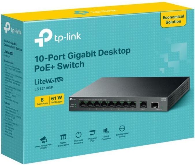 Produktbild TP-Link LS1210GP (9 Ports)