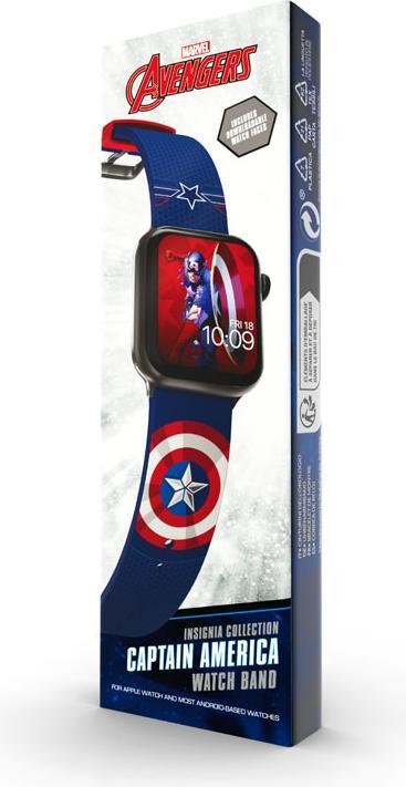Immagine prodotto Moby Fox Bracciale Marvel per smartwatch Insignia Collection: Captain America (Silicone)