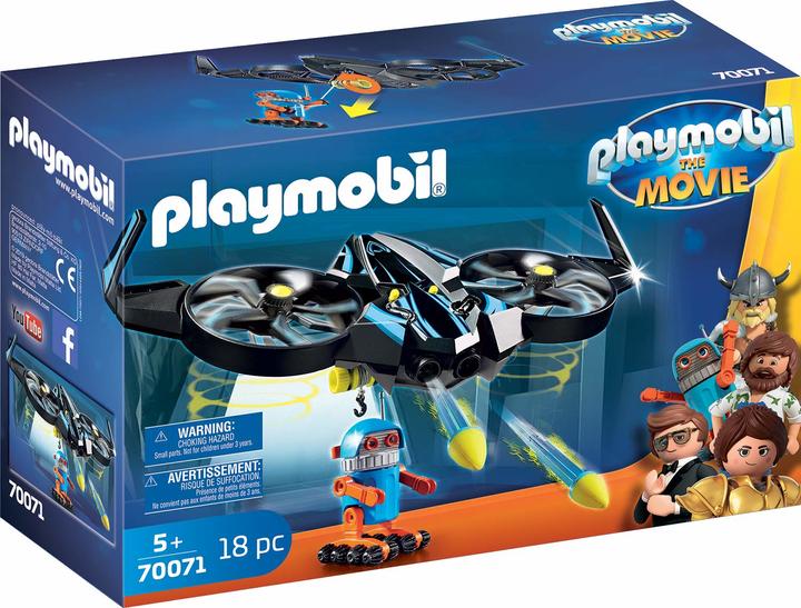Image du produit Playmobil The Movie Robotitron avec drone (70071, Playmobil The Movie)