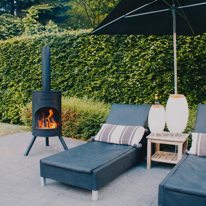 Actual product image Bonfeu BonTon 40 garden fireplace black