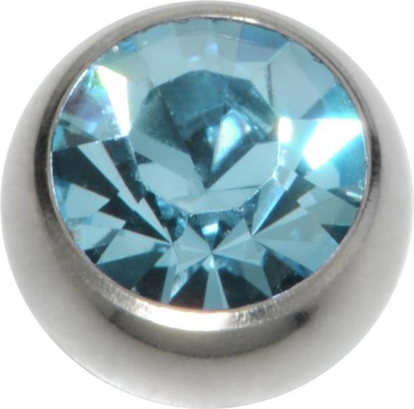Produktbild Bijouteria Piercingverschluss (Chirurgenstahl 316L, Kristall)