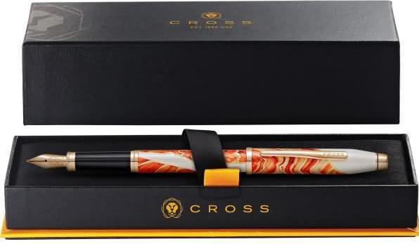 Actual product image Cross Wanderlust Antelope Canyon M fountain pen gift box (White, Orange, 1 x)