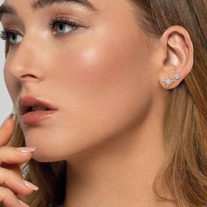 Actual product image Engelsrufer Newstar Bicolour Stud Earrings (925 silver, Coloured stone)