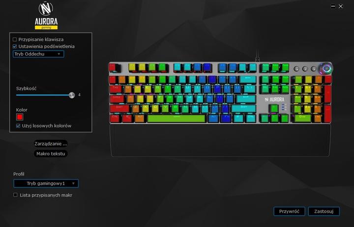 Actual product image iBox AURORA K-4 Keyboard USB QWERTY (US, Cable)