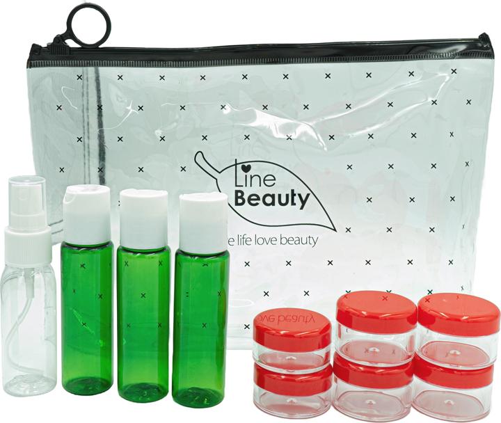 Immagine prodotto Novidarte Set di bottiglie da viaggio da 200 ml (Sacchi liquidi)