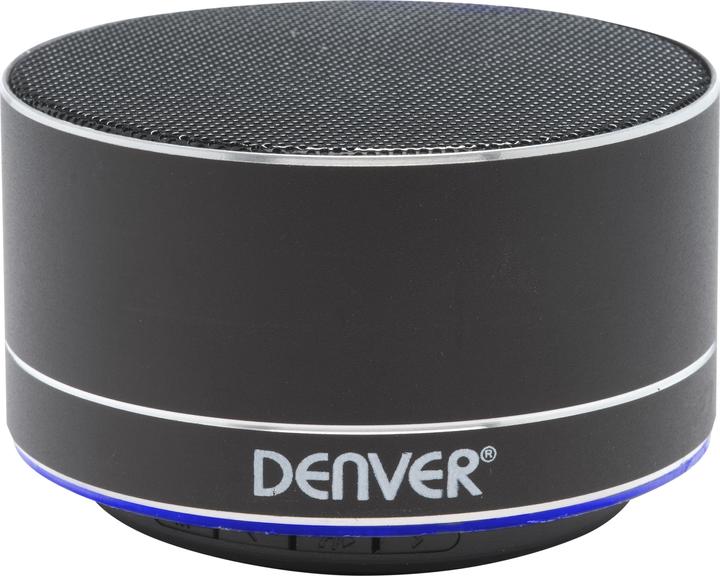 Actual product image Denver Wireless Bluetooth Speakers Electronics BTS-32 3W Black (3 h, Rechargeable battery operated)