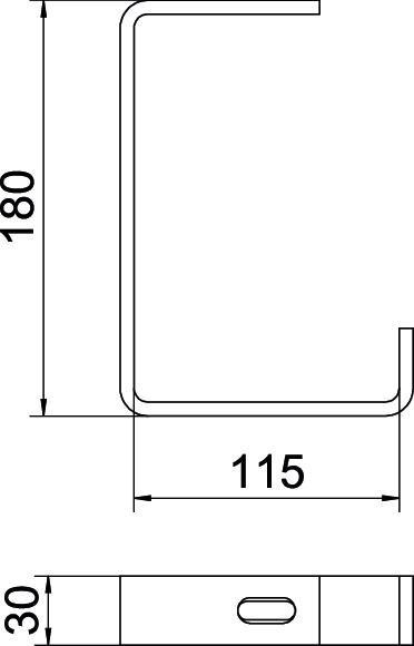 Produktbild OBO Bettermann Vertr Abhängebuegel AHB 100 FT