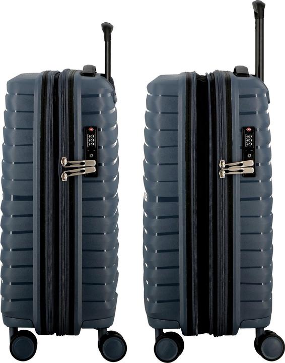 Image du produit Jump Xwave 4 roues trolley cabine 55 cm avec soufflet extensible (35 l, Bagage à main (jusqu'à 50l))