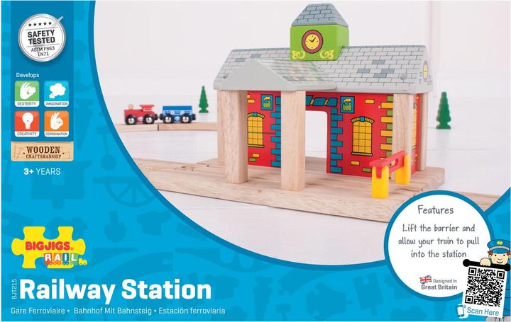 Actual product image Bigjigs Wooden rail station