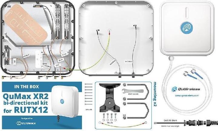 Produktbild Quwireless AXR12 - QuMax XR2 Bidirektionales Kit für RUTX12 (5G)
