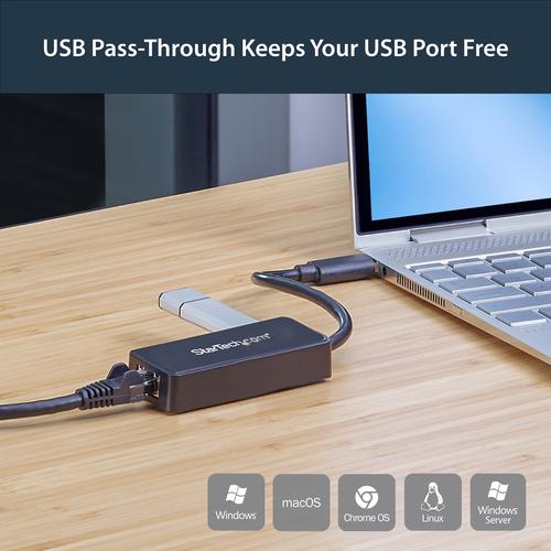 Image du produit StarTech Adaptateur USB vers Ethernet (USB 3.0, RJ45 (1x))