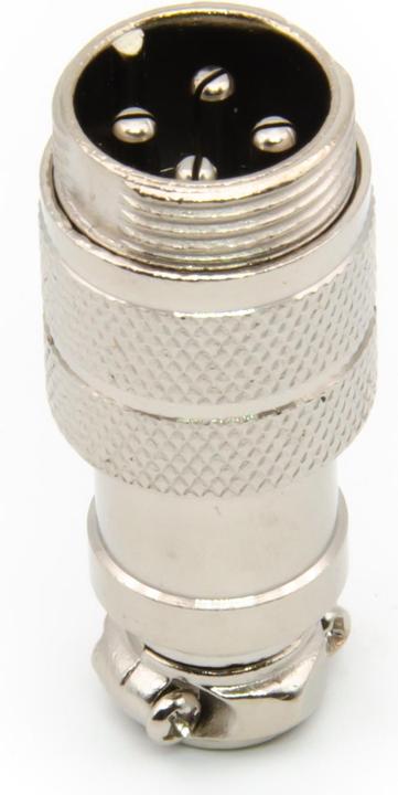 Image du produit Purecrea GX16-4P Connecteur mâle 16mm pour montage de câble