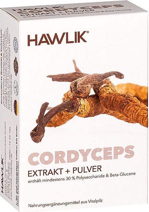 Produktbild Hawlik Cordyceps Extrakt + Pulver Kapsel (60 Stück, Kapseln, 58 g)