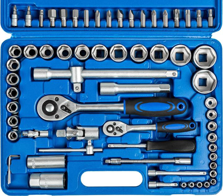 Produktbild tectake Steckschlüsselsatz (1/4", 1/2", 4 mm, 4.5 mm, 5 mm, 5.5 mm, 6 mm, 7 mm, 8 mm, 9 mm, 10 mm, 11 mm, 12 mm, 13 mm, 14 mm, 15 mm, 16 mm, 17 mm, 18 mm, 19 mm, 20 mm, 21 mm, 22 mm, 23 mm, 24 mm, 27 mm, 30 mm, 32 mm)