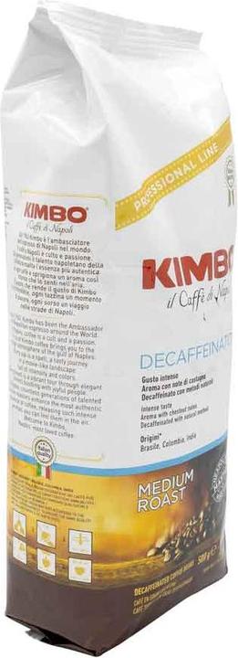Actual product image Kimbo Espresso Decaffeinato 500gr. Beans (500 g, Medium roast)