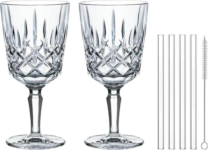 Actual product image Nachtmann Cocktailgläser / Weingläser mit Glastrinkhalmen Noblesse (3.55 dl, 2 x, Gin glasses)
