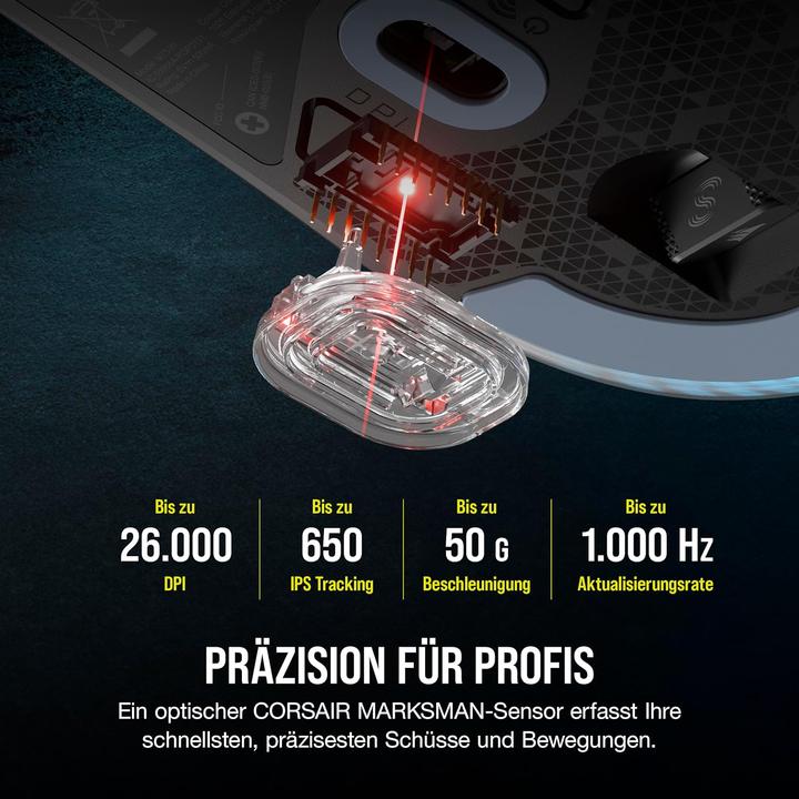Actual product image Corsair M75 (Wireless, Cable)