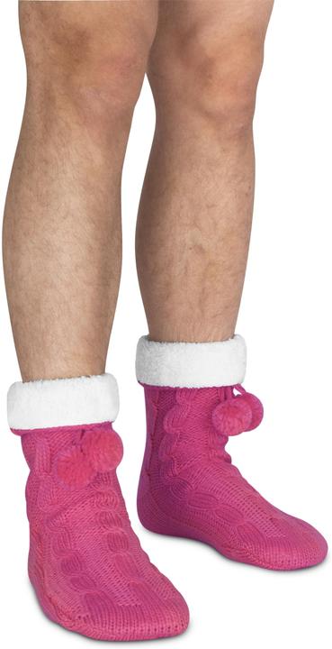 Image du produit Normani Chaussons en tricot avec pompon et ABS (Une unité par pack, 36 - 40)