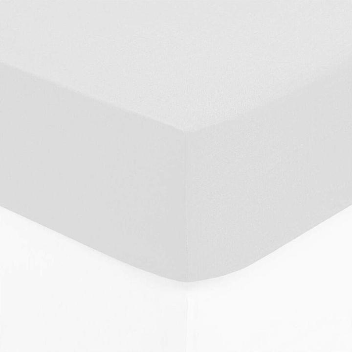 Actual product image Atmosphera Fitted sheet White (90 x 190 cm) (90 x 190 cm)