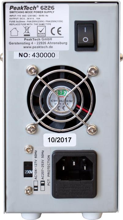 Actual product image Peaktech P 6226 Switched-mode power supply unit