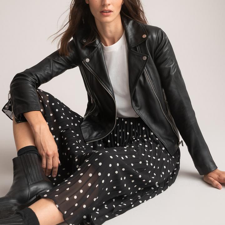 Produktbild La Redoute Collections Lederjacke im Bikerstil (32)