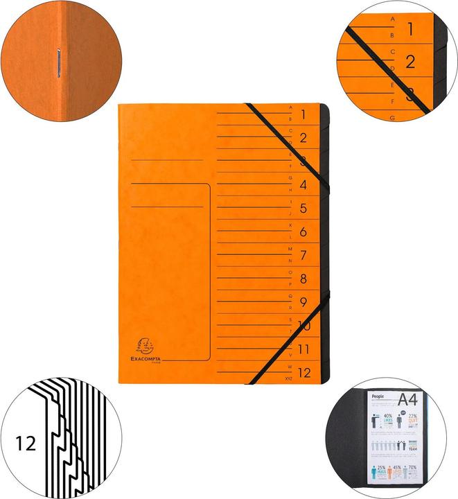 Produktbild Exacompta Geheftete Ordnungsmappen (A4, 1 x)