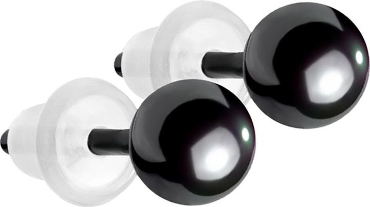 Immagine prodotto Star Piercing Orecchini a perno neri con pallina (senza ottone, Ceramica)