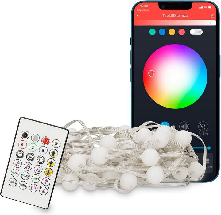 Immagine prodotto KSIX Striscia Di Bolle LED Colorate 10 M (Multicolore, 1000 cm, Interno)