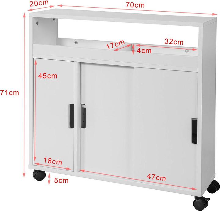 Actual product image SoBuy Bath trolley (20 x 7 x 71 cm)