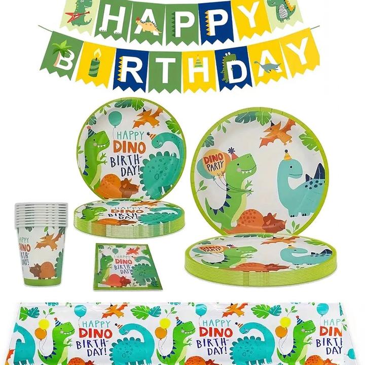 Produktbild ASMI 42-teiliges Party-Set Happy Dino