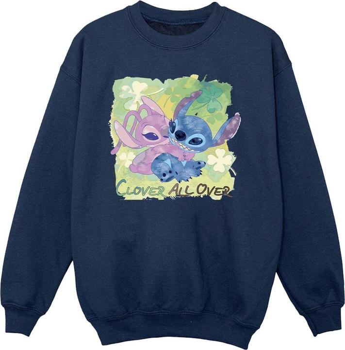 Produktbild Disney Lilo And Stitch St Patrick's Day Clover Sweatshirt Mädchen (140, 146)