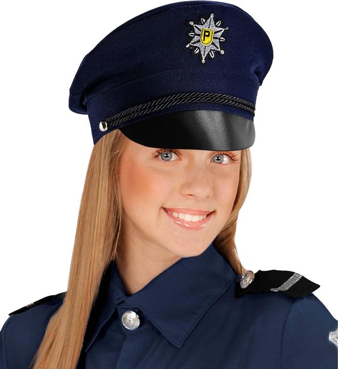 Produktbild Widmann Polizei Mütze blau mit Schwarzem Schirm für Kinder