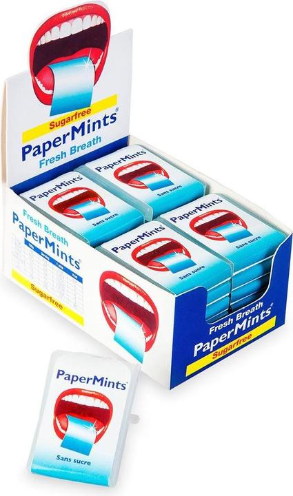 Papermints Espositore di strisce di menta fresca 24 pezzi (357.49 ml, Spray per bocca)