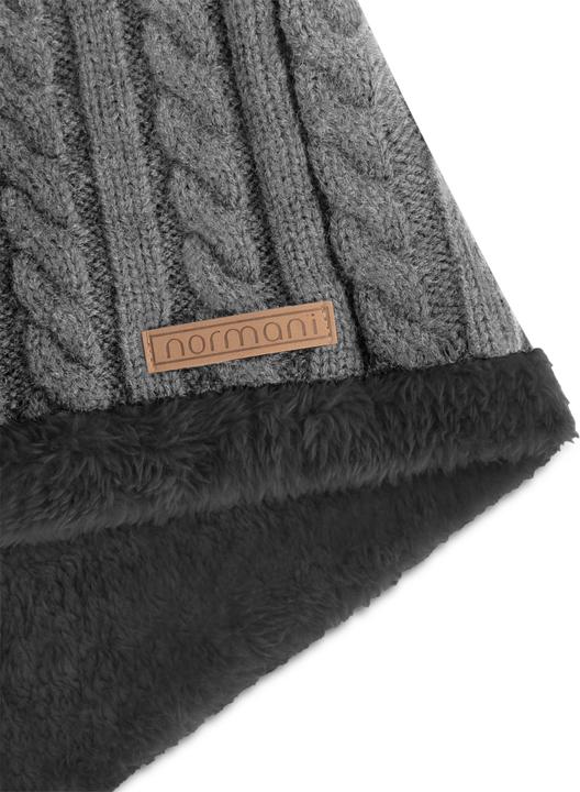 Produktbild Normani Kebili Winterset mit Fell Grau/Schwarz (One Size)