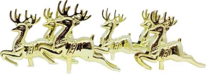 Immagine prodotto Anniversary House Cake topper renna in plastica (confezione da 6)