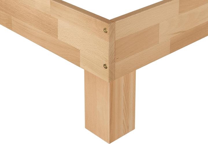 Produktbild Erst-Holz Einzelbett Buche-Bettgestell natur massiv 120x200 Futonbett Bettrahmen ohne Zubehör 60.80-12 oR (120 x 200 cm)