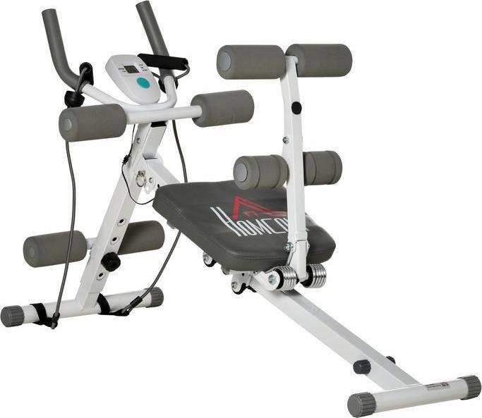 Image du produit Swisshandel24 2-in-1 Bauchtrainer, Bauchmuskeltrainer mit verstellbare Bauchmuskelbank Weiss