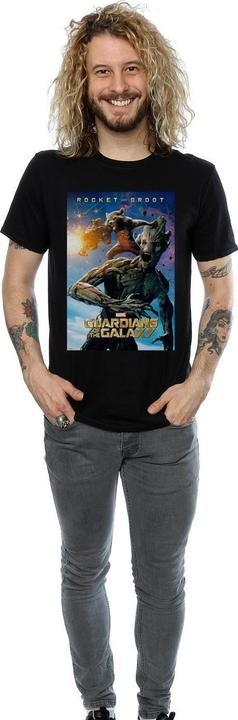 Produktbild Guardians Of The Galaxy Rocket And Groot Poster TShirt (L)