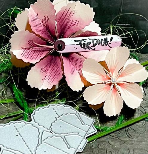 Image du produit FarbTon Pochoir de perforation fleur pliée "Malva
