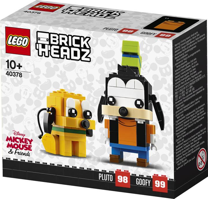 Produktbild LEGO Disney - Goofy & Pluto (40378, LEGO Brickheadz, LEGO Seltene Sets)